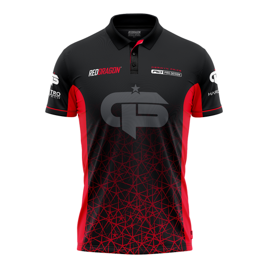 Red Dragon Gerwyn Price Red Tour Polo Dart Shirt