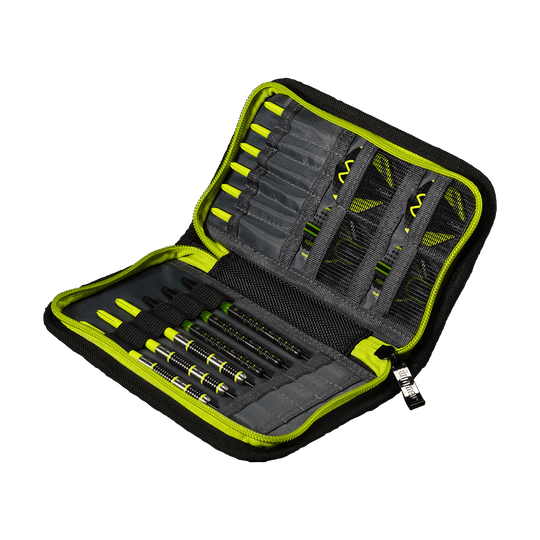8330_Winmau_MvG_Sport_Edition_Wallet_2 Winmau MvG Sport Edition Wallet als Etui. Das Hardcase ist länglich und mehrfarbig.