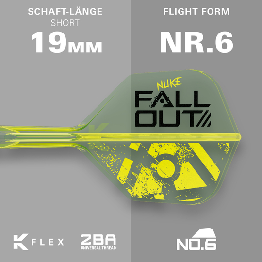 Target Luke Littler Nuke Fallout Soft Darts - 19g Target Luke Littler Nuke Fallout Soft Darts - 19g