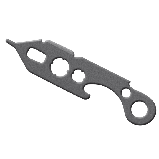 Dart Multitool Das Bild zeigt das Produkt "Dart Multitool". Es ist ein kompaktes, multifunktionales Werkzeug aus Metall.