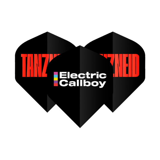 Electric Callboy Tanzneid Flight Pack - 10 sets Das Bild zeigt das Produkt Electric Callboy Tanzneid Flight Pack - 10 Sets. Es handelt sich um ein Set Flight Packs, vermutlich in der Farbe Schwarz.