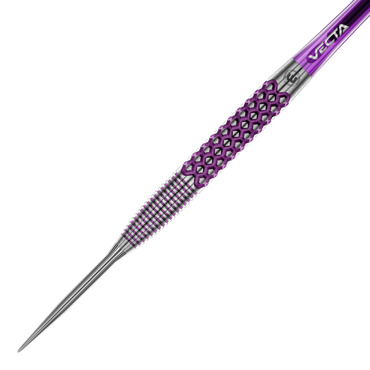 Abgebildet sind die Winmau John Brown Signature Edition Steeldarts - 23g. Die Darts zeichnen sich durch ihr spezielles Design aus.