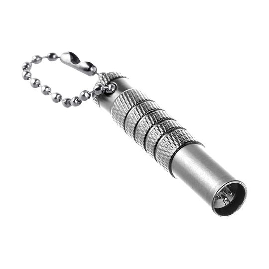 Bullet shaft residue remover Das Bild zeigt einen Bullet Shaftrest Entferner in Silber. Das Produkt wird zur Entfernung von Shaftrests an Dartpfeilen verwendet.