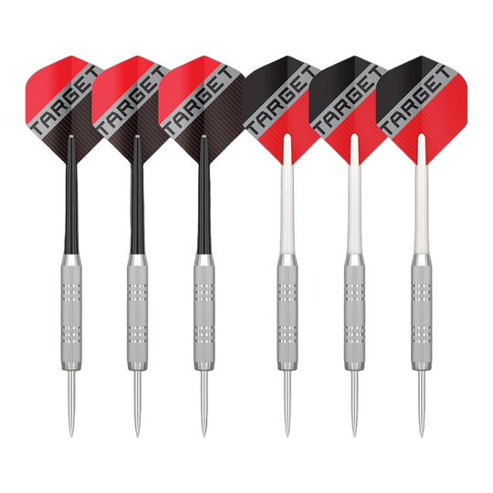 Target Rift steel dartboard set Abgebildet ist das Target Rift Steeldartboard Set. Dieses Dartboard Set eignet sich perfekt für den Heimgebrauch.