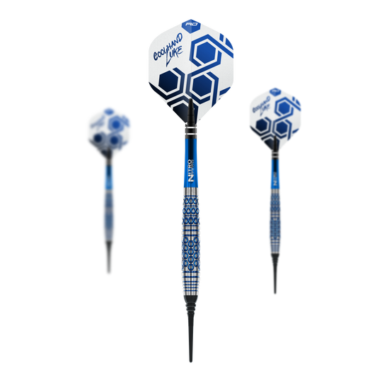Red Dragon Luke Humphries TX5 Soft Darts - 20g Red Dragon Luke Humphries TX5 Softdarts - 20g, abgebildet als Set. Die Darts sind ideal für Softdart-Spieler.
