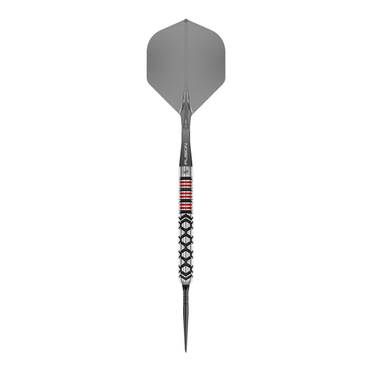 Abgebildet ist das Produkt Winmau Fornax Parallel Switch Point Steeldarts. Diese Steeldarts sind für professionelle Dartspieler geeignet.