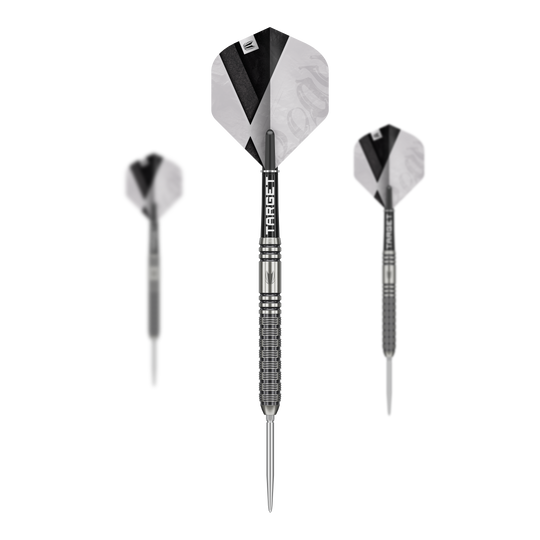 Target Beau Greaves GEN1 Swiss Point Steel Darts Abgebildet ist das Produkt Target Beau Greaves GEN1 Swiss Point Steeldarts. Es handelt sich um hochwertige Steeldarts für Präzisionsspiele.